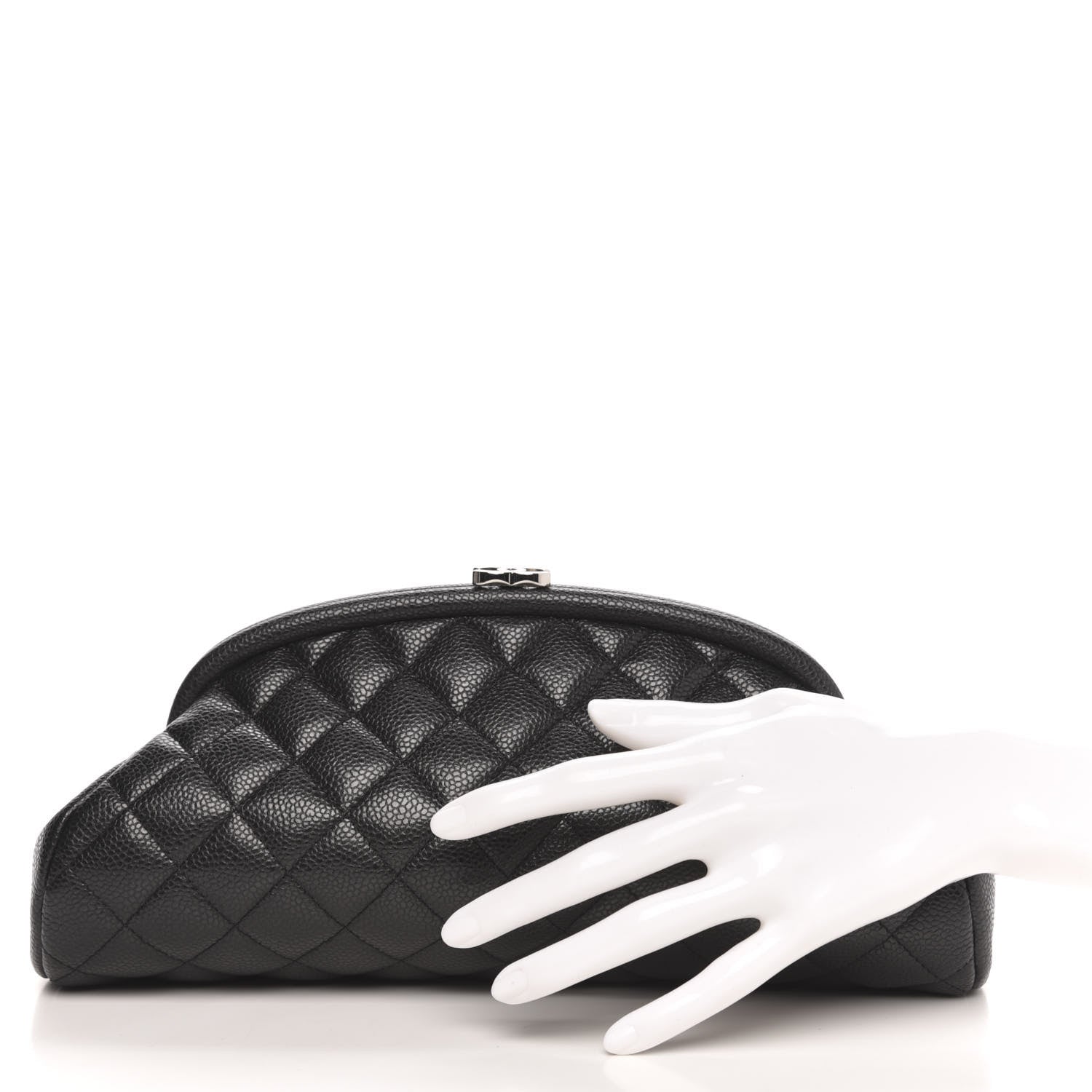Chanel Caviar Quilted Timeless Clutch Black 2 of 10