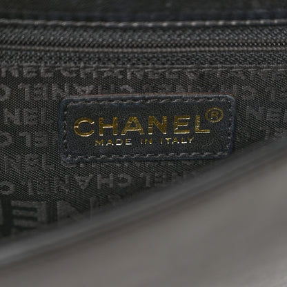 Chanel Lambskin Quilted CC Chocolate Bar Flap Black 6 of 10