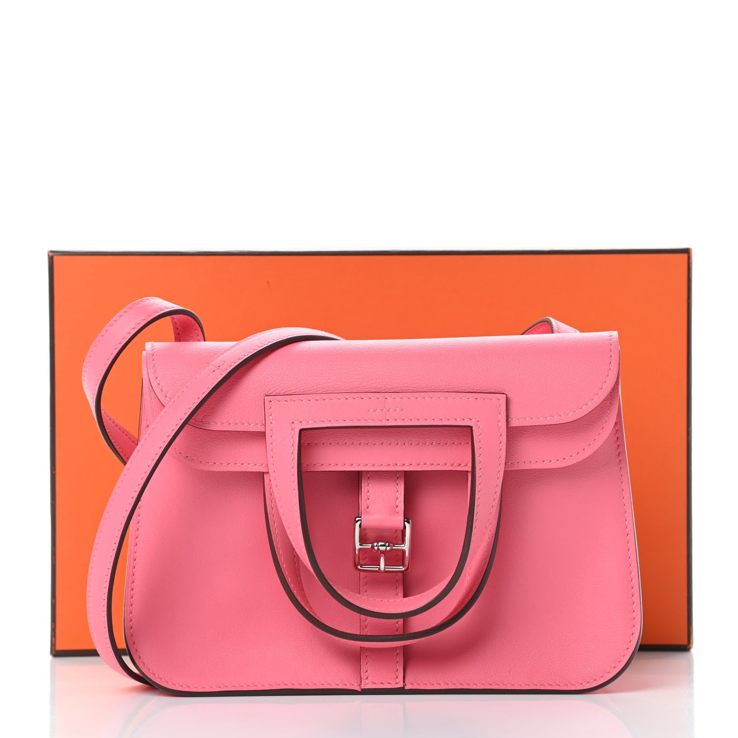 Hermes Swift Mini Halzan 22 Rose Azalee 13 of 13