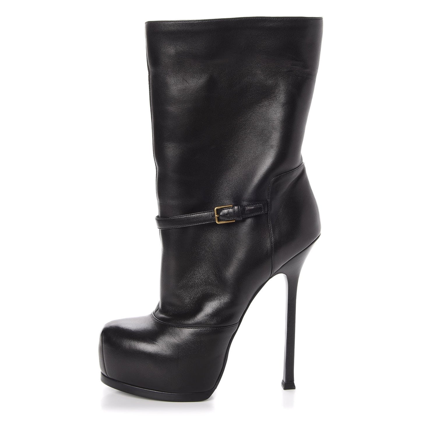 Nappa Shearling Tribtoo 105 Platform Boots Black