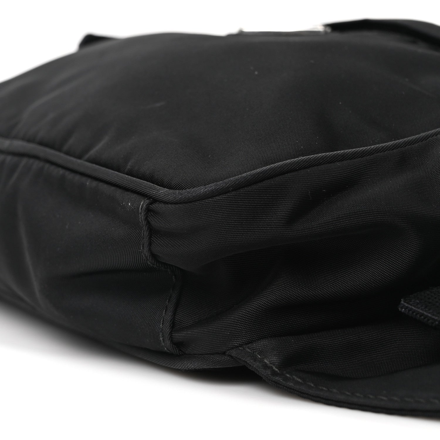 Prada Tessuto Nylon Double Pocket Belt Bag Black 10 of 10