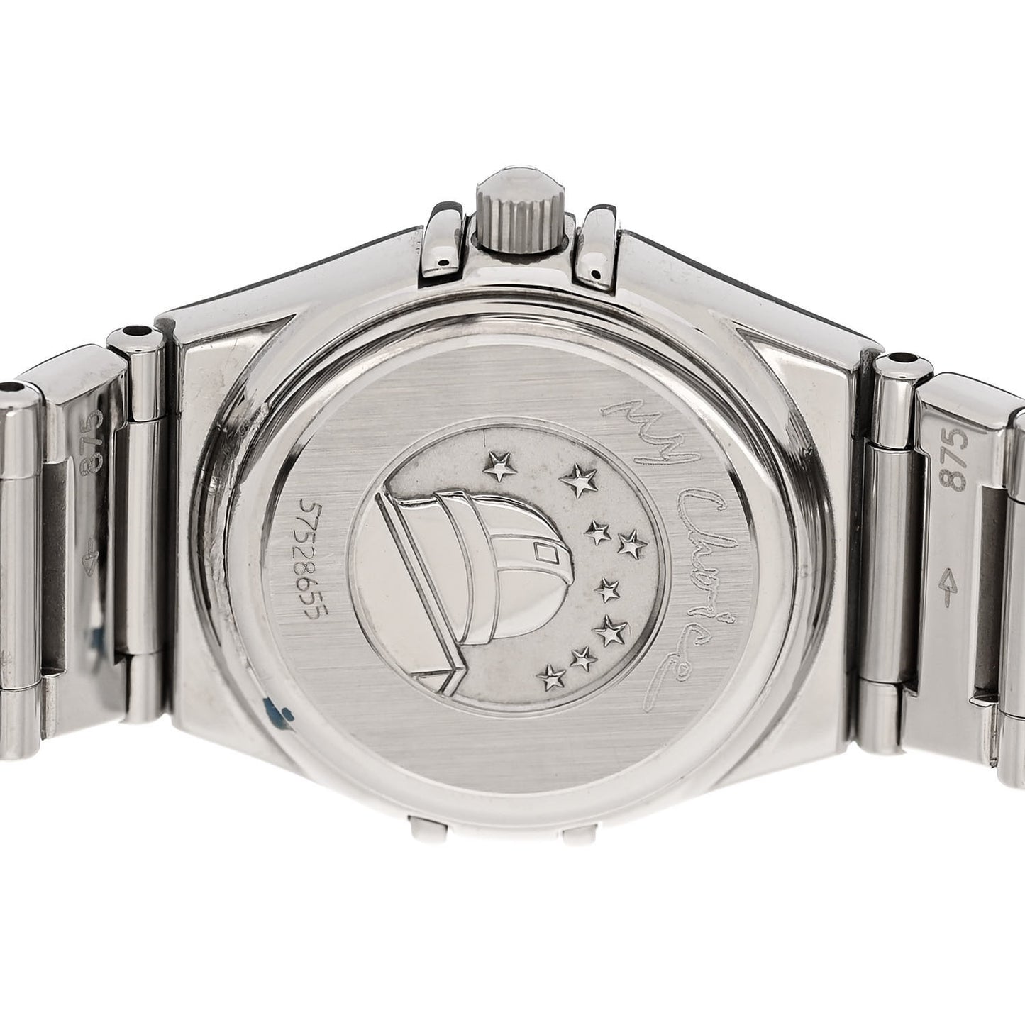 Stainless Steel Diamond Bezel Mother of Pearl 22mm Constellation My Choice Quartz Watch 1465.71.00