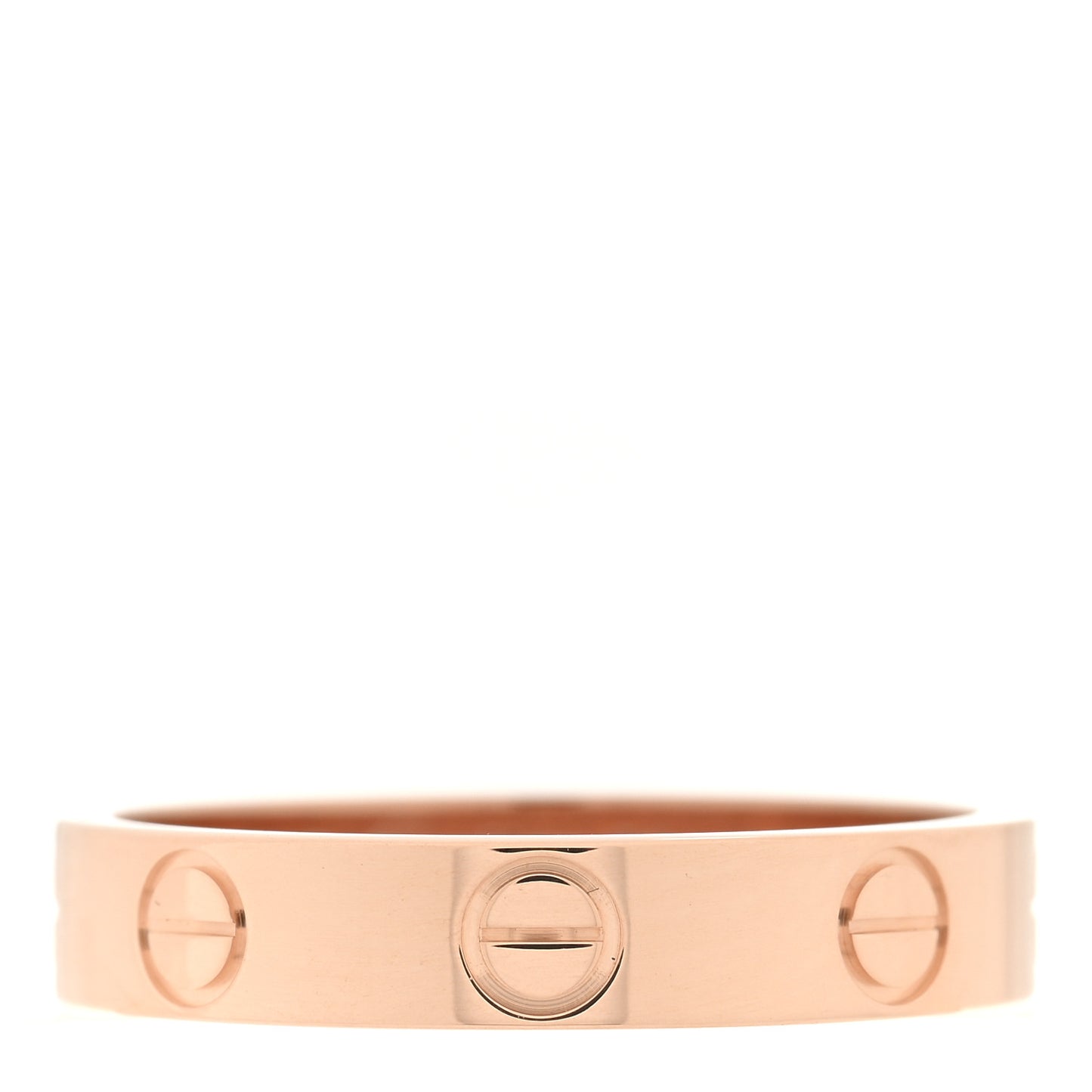 18K Pink Gold 3.5mm LOVE Wedding Band Ring 51 5.75