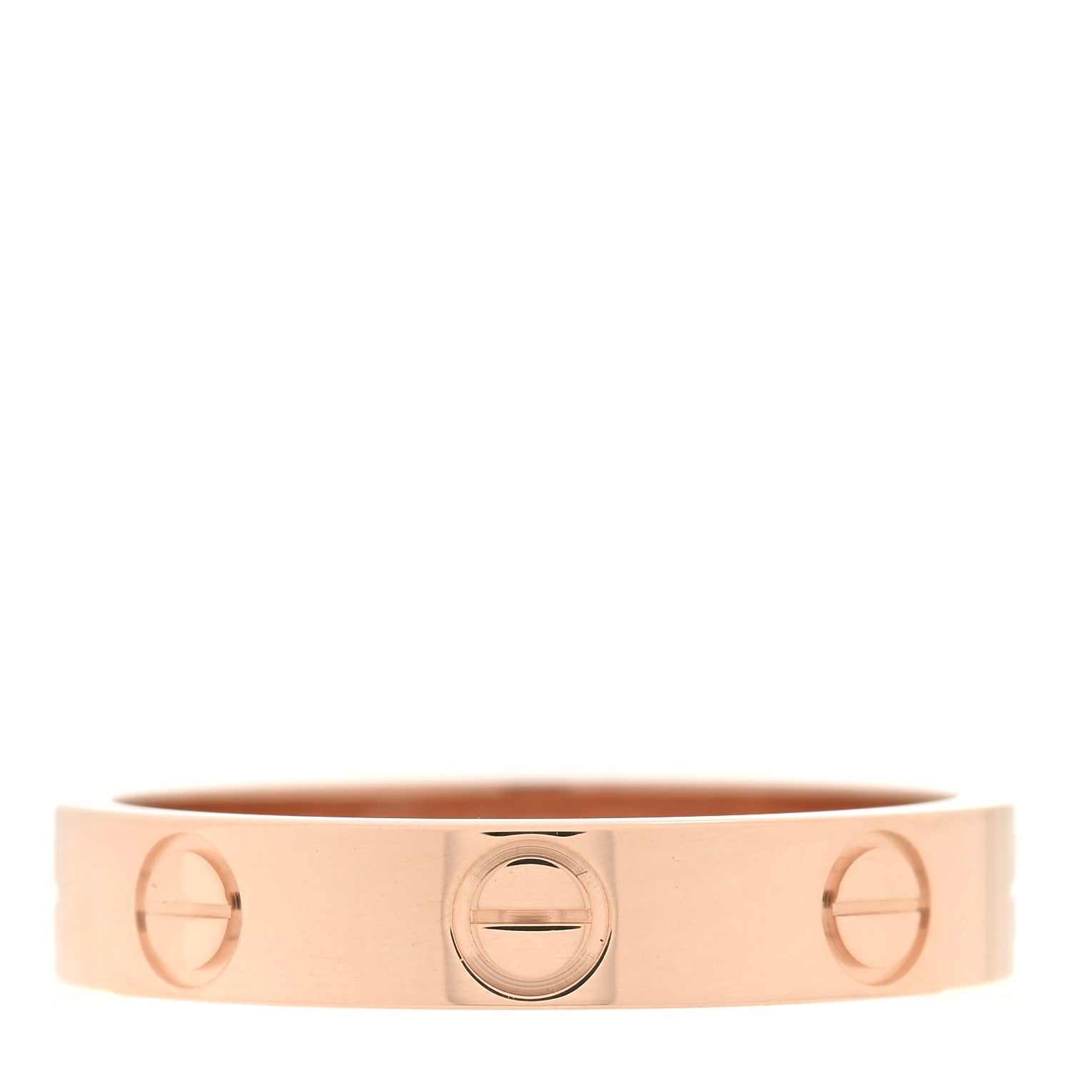 Cartier 18K Pink Gold 3.5mm LOVE Wedding Band Ring 51 5.75 1 of 5