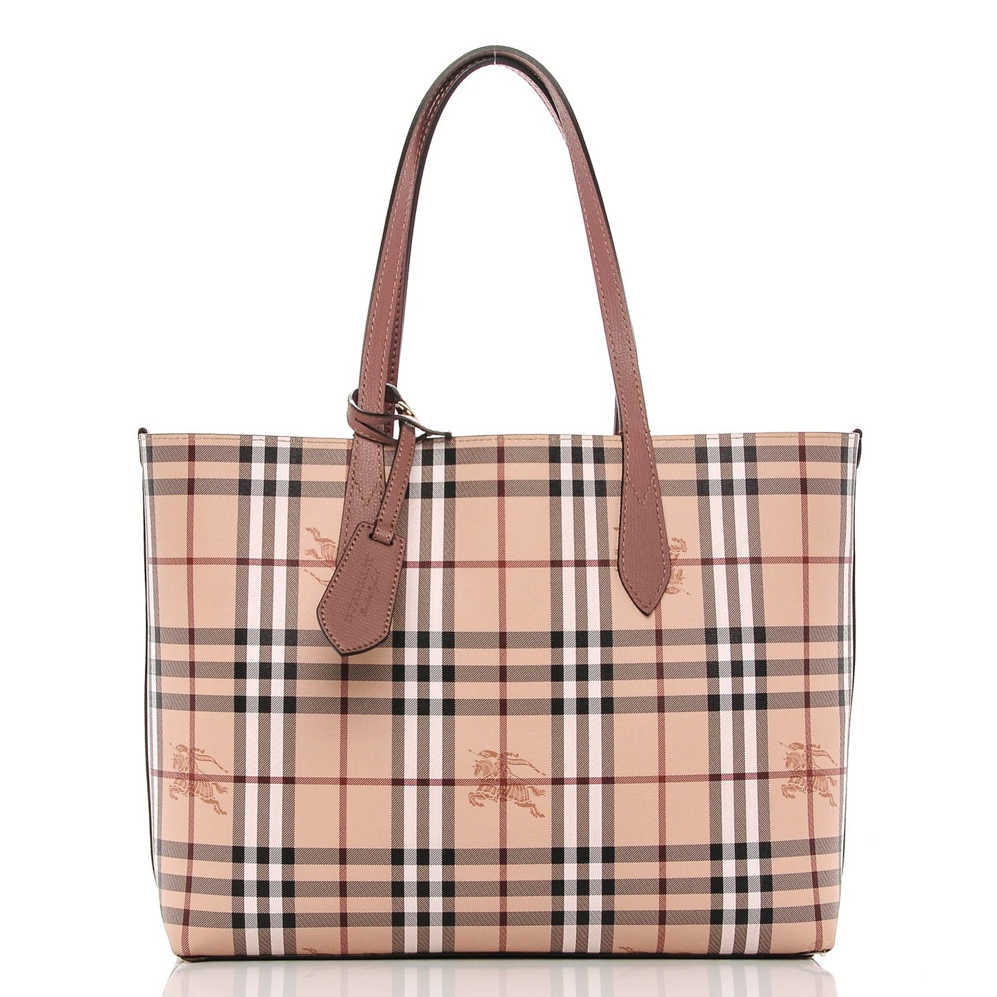 Grainy Calfskin Medium Lavenby Reversible Tote Mauve