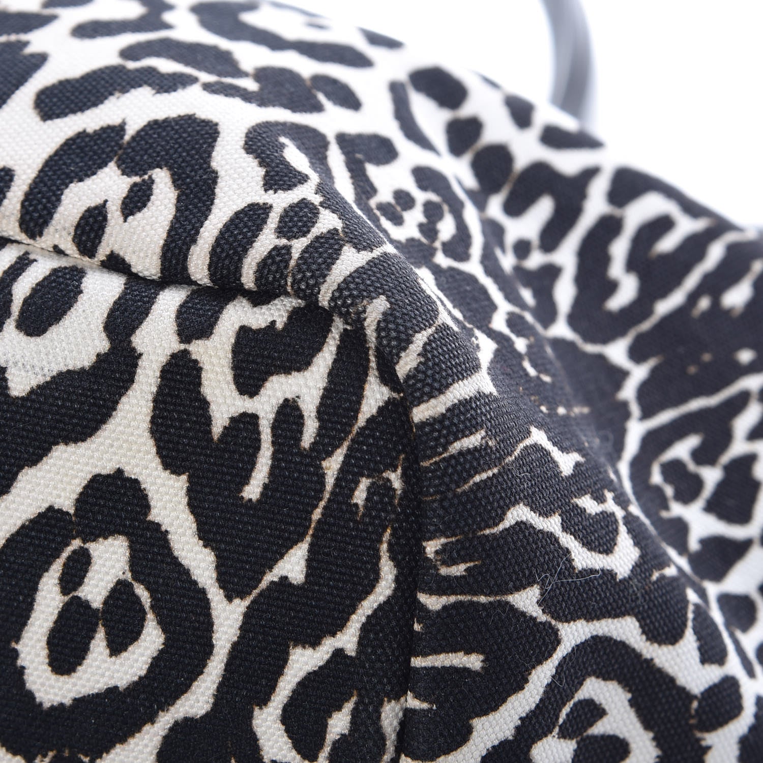 Givenchy Canvas Jaguar Print Large Antigona Tote Black White 10 of 12