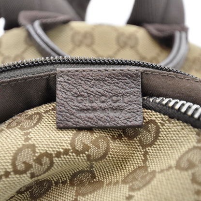 Gucci GG Monogram Web Medium Classic Backpack Brown 10 of 11