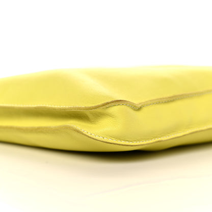 Hermes Lambskin Clou De Selle Pouch Sulphur 8 of 9