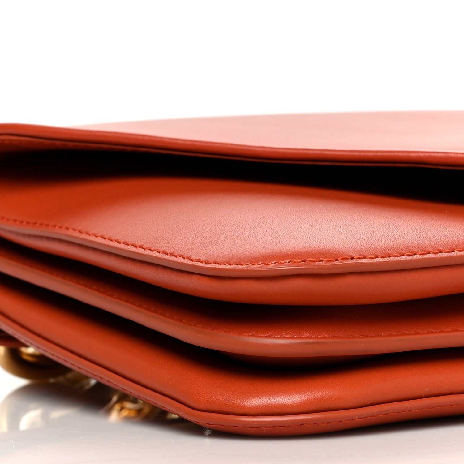 Bottega Veneta Calfskin Mount Envelope Bag Maple 9 of 12