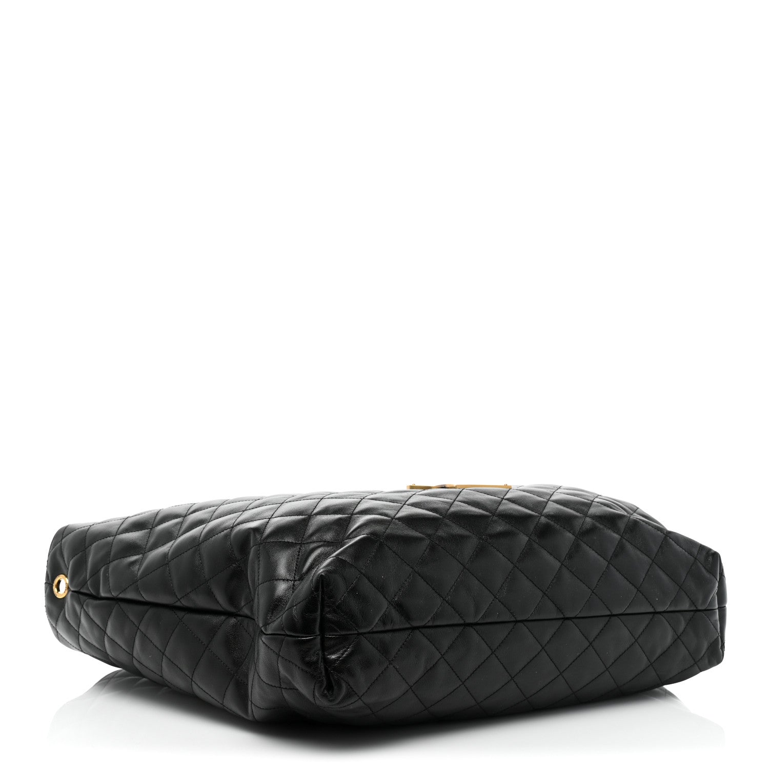 Saint Laurent Lambskin Quilted Maxi Icare Shopping Tote Black 6 of 14