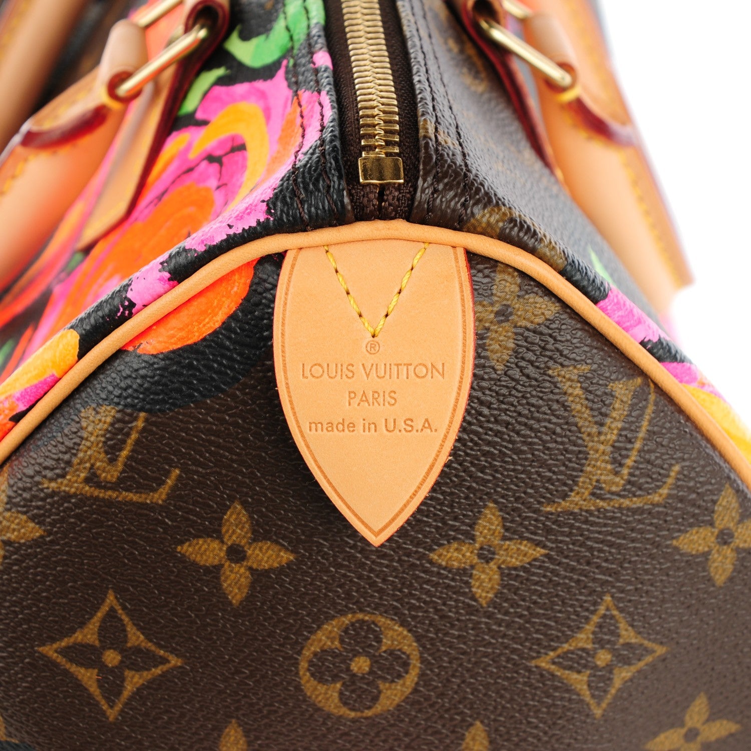 Louis Vuitton Monogram Roses Speedy 30 6 of 7