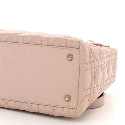 Christian Dior Lambskin Cannage Medium Lady Dior Rose Poudre 10 of 10
