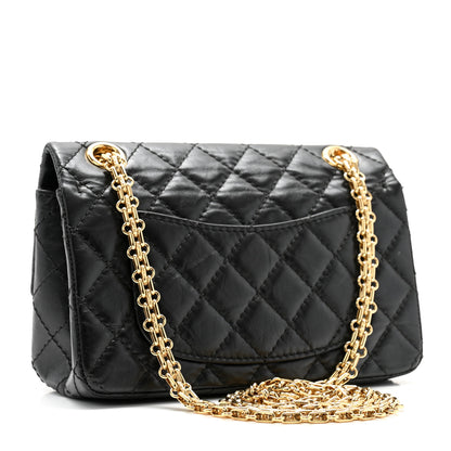 Chanel Aged Calfskin Quilted 2.55 Reissue Mini Flap Black 3 of 12