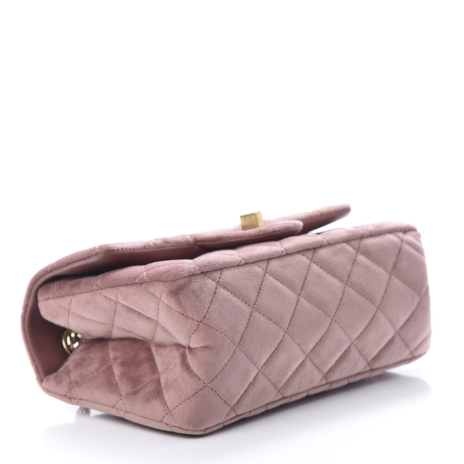 Chanel Velvet Quilted Mini 2.55 Reissue Flap Pink 4 of 10