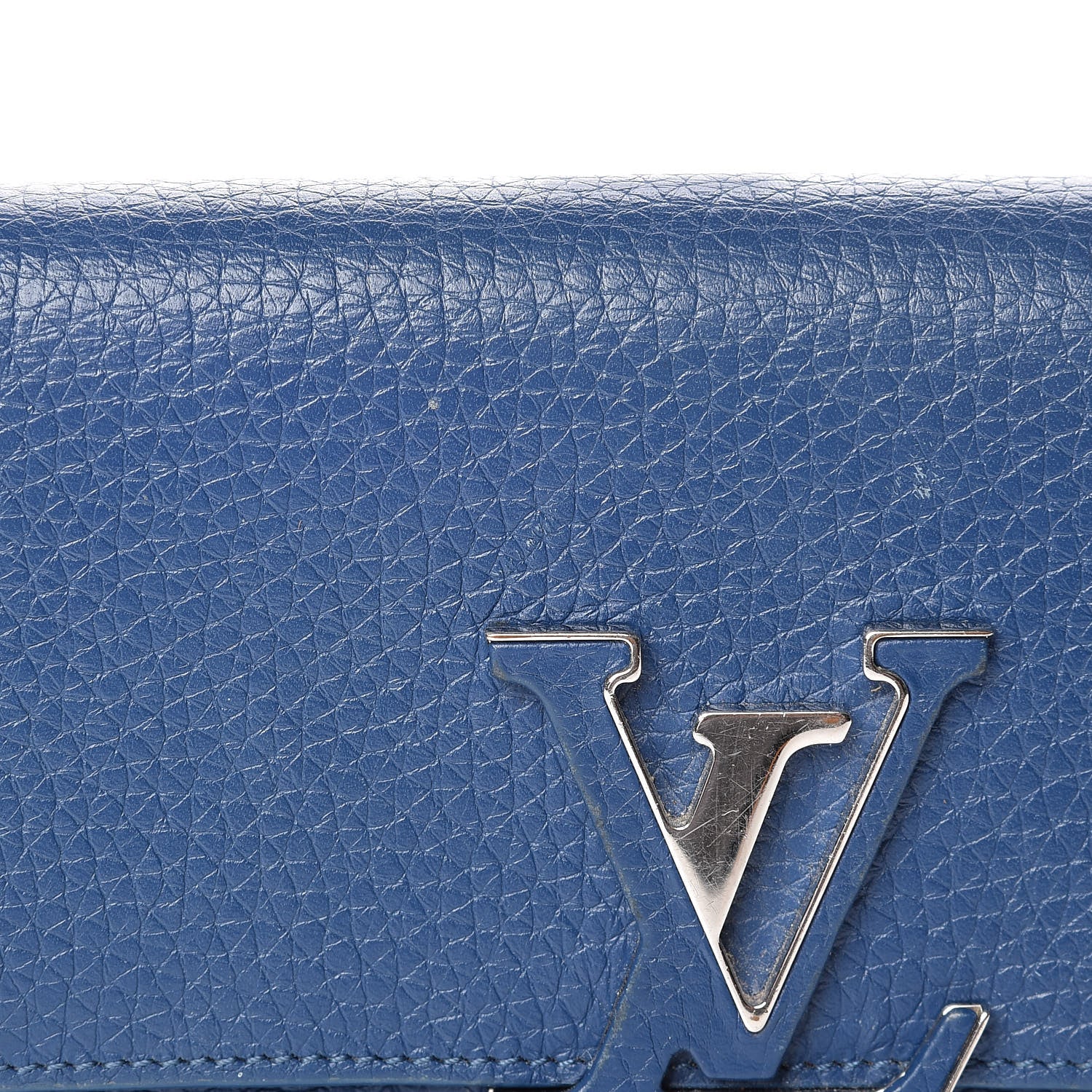Louis Vuitton Taurillon Capucines Wallet Blue 10 of 17