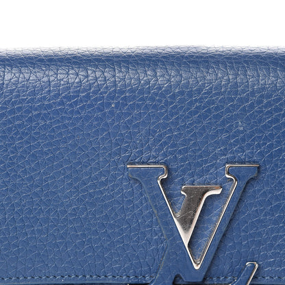 Louis Vuitton Taurillon Capucines Wallet Blue 10 of 17