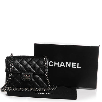 Chanel Caviar Quilted Mini Square Flap Bag Black 5 of 9