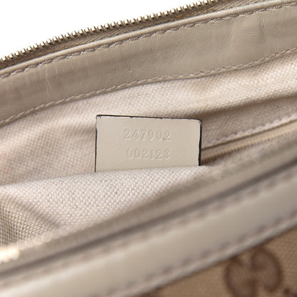 Gucci Monogram Margaux Calfskin Medium Sukey Top Handle Bag Beige Ebony Mystic White 7 of 12