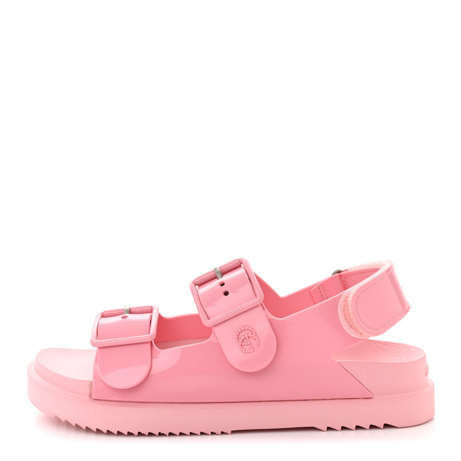 Gucci Rubber Mini Double G Womens Isla Dad Sandals 36 Wild Rose 1 of 9