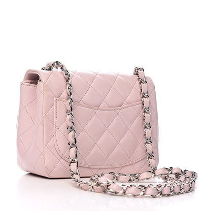 Chanel Lambskin Quilted Mini Square Flap Light Pink 3 of 15
