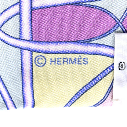 Hermes Silk Coup De Fouet Au Bloc Twilly Mauve Violet Jaune Soufre 4 of 4