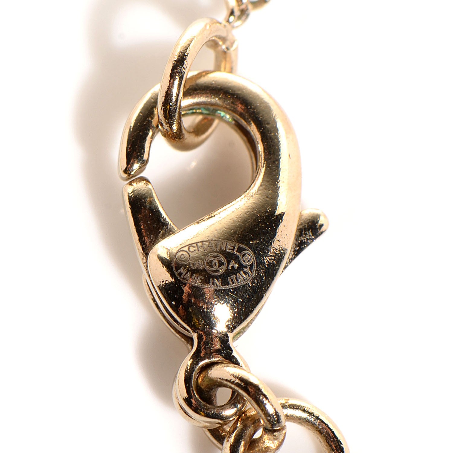 Chanel Crystal CC Necklace Multicolor 4 of 5