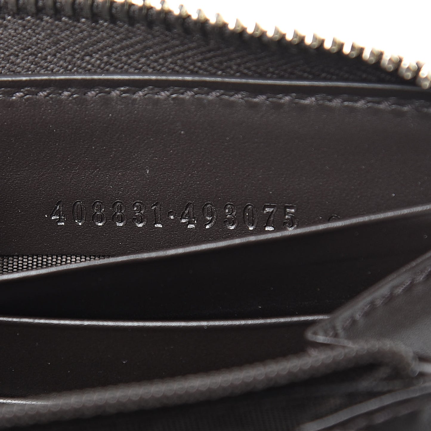 GG Supreme Monogram Web Bee Zip Around Wallet Beige Cocoa