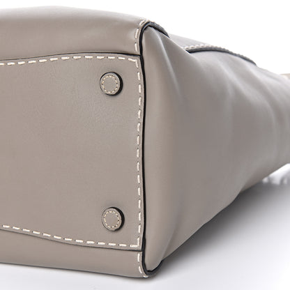 Prada City Calf Small Hand Stitched Galleria Double Zip Tote Calce 10 of 14