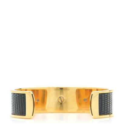 Hermes Lizard Kelly Cuff Black 6 of 16