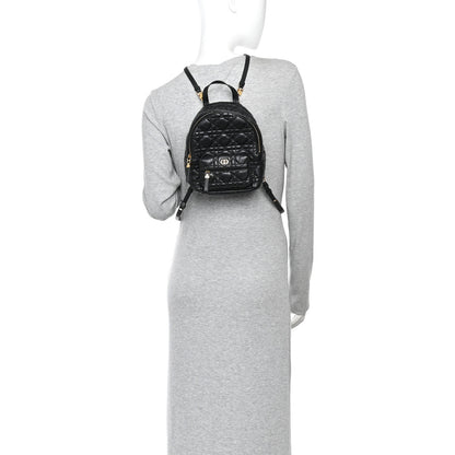 Christian Dior Lambskin Cannage Mini Backpack Black 2 of 11