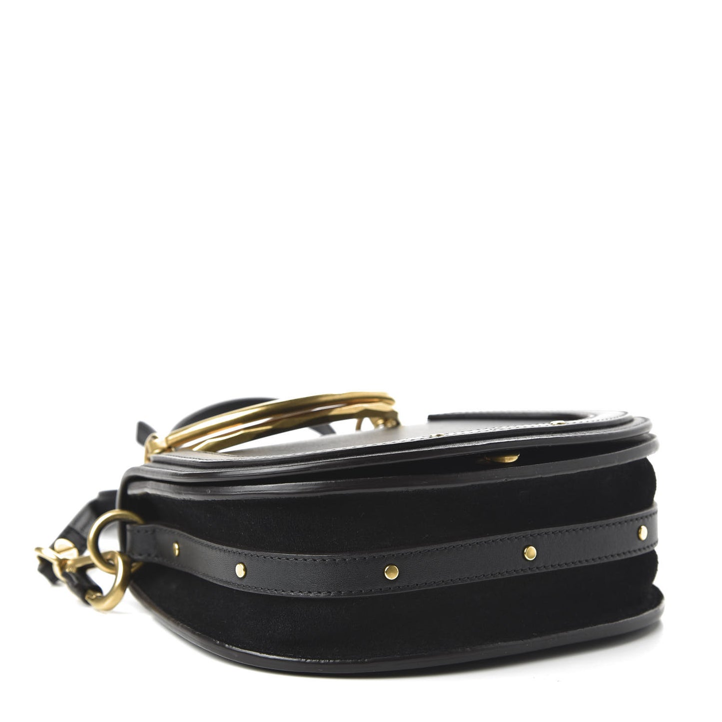 Calfskin Small Nile Bracelet Bag Black