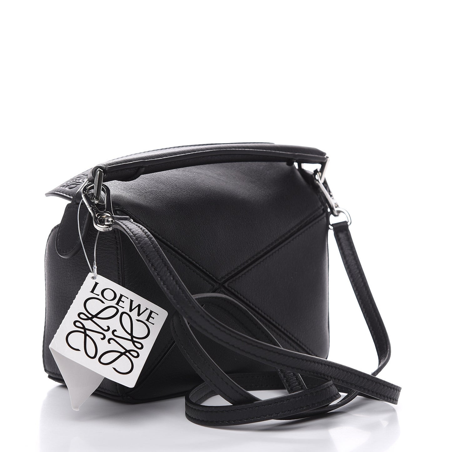 Calfskin Mini Puzzle Bag Black