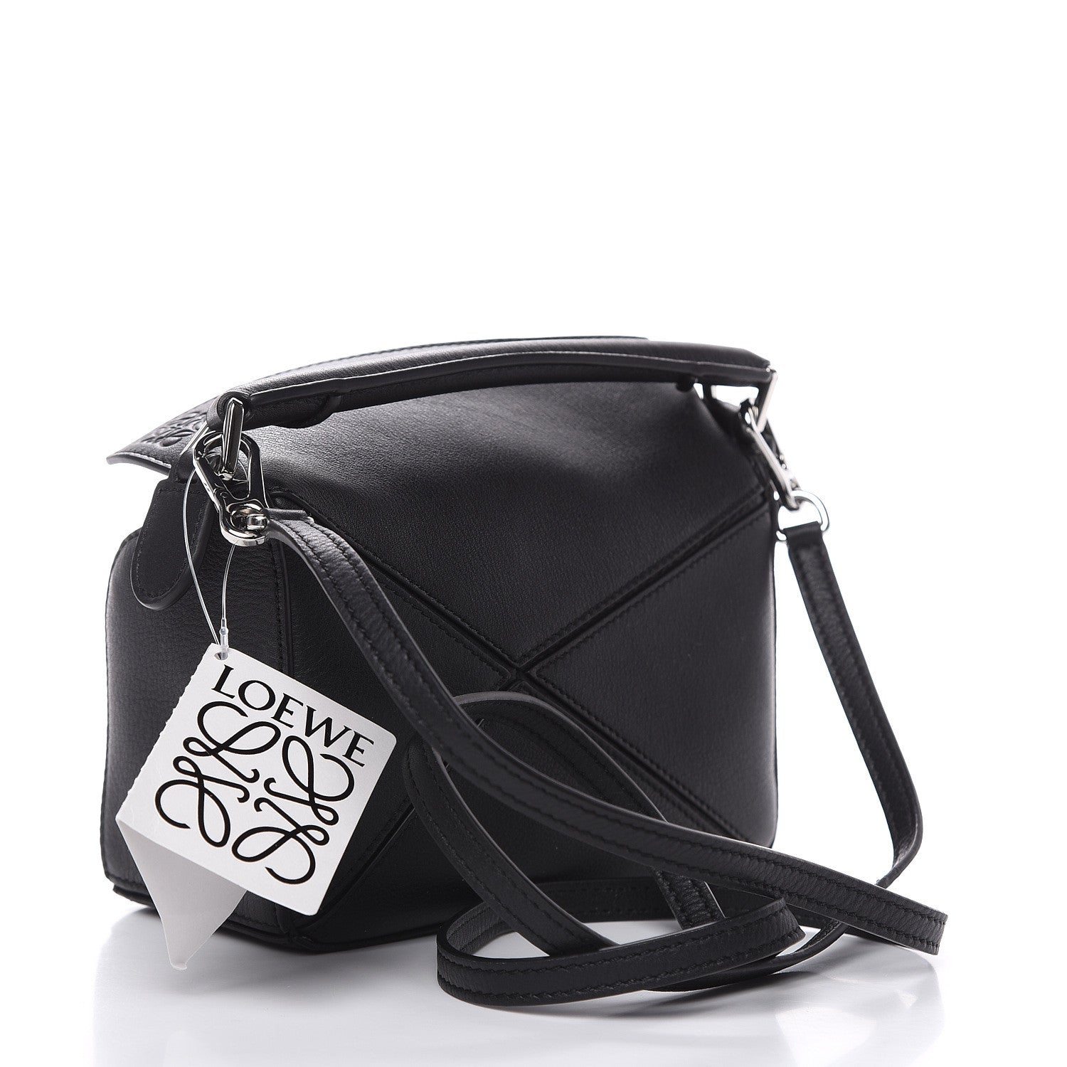 Loewe Calfskin Mini Puzzle Bag Black 3 of 10