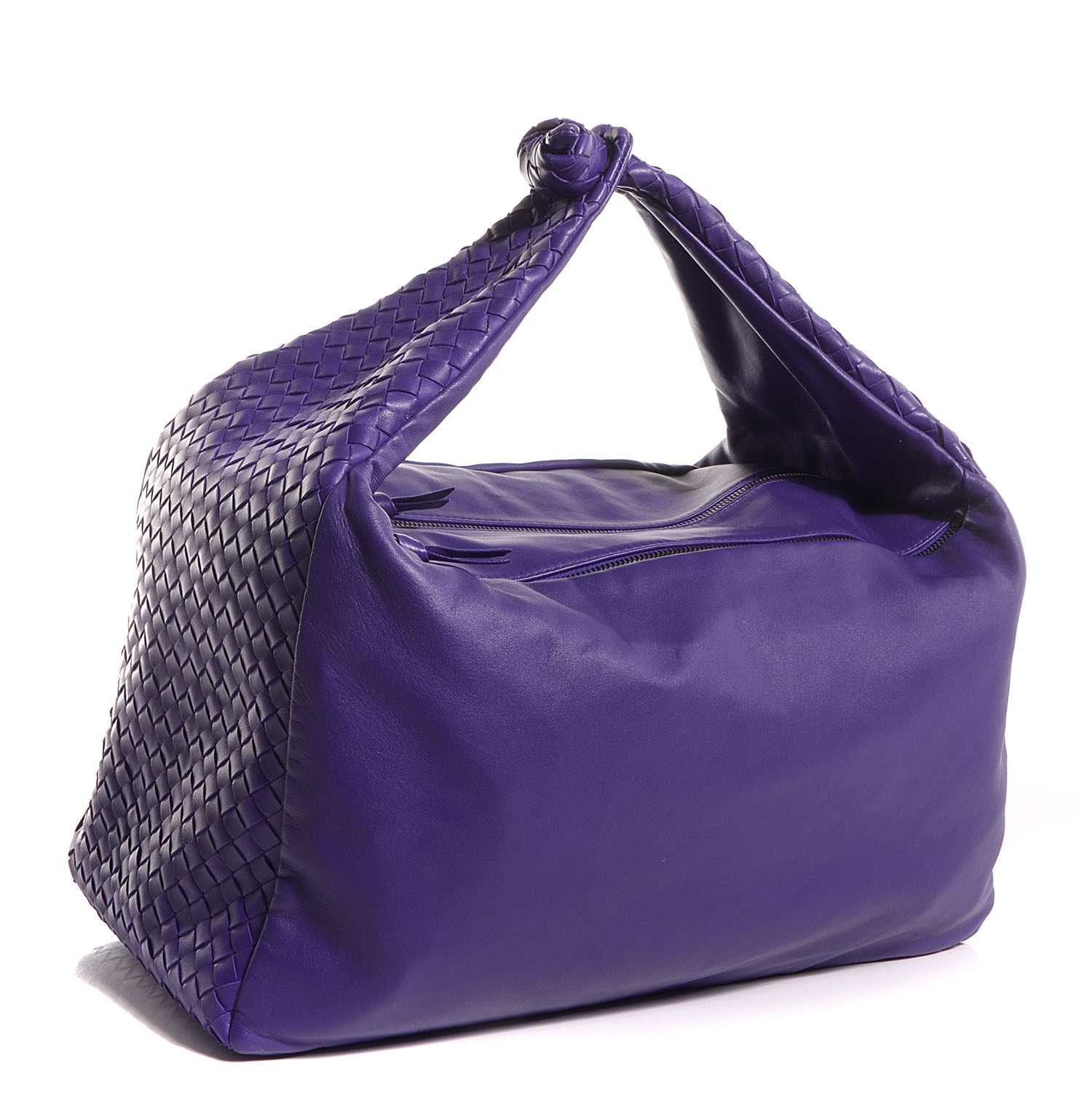 Bottega Veneta Nappa Intrecciato Large Knot Hobo Violet 3 of 9