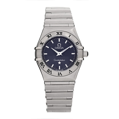 Omega Stainless Steel 22mm Constellation Quartz Watch Blue 1562.40 1 of 4