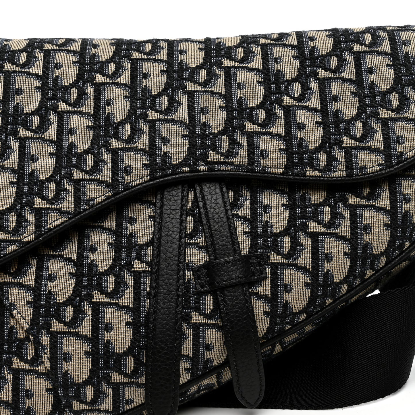 Oblique Mens Saddle Bag Blue