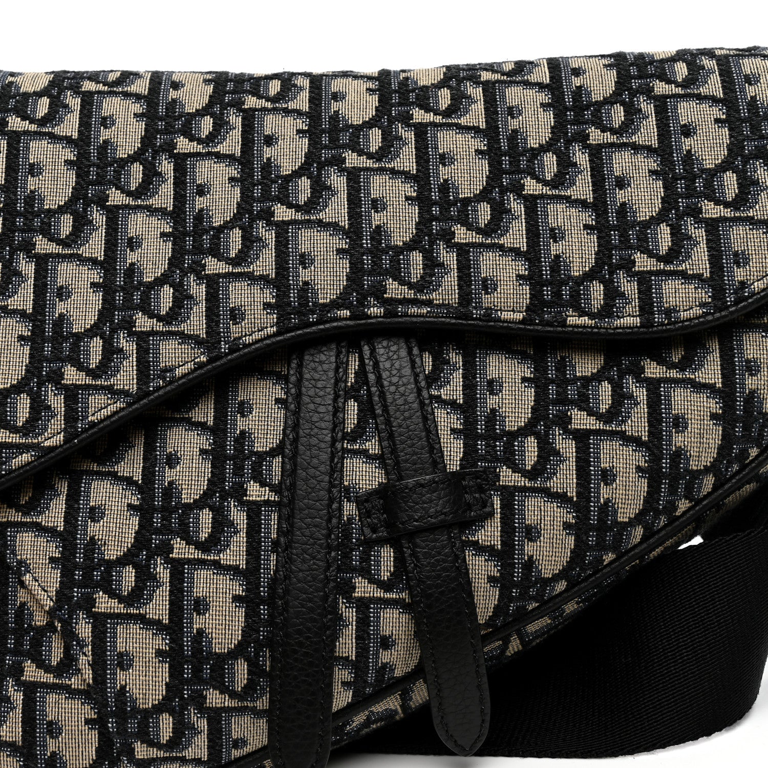 Christian Dior Oblique Mens Saddle Bag Blue 8 of 10