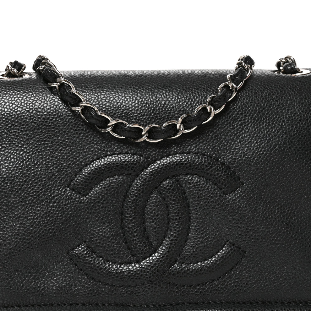 Chanel Caviar Medium Timeless CC Flap Black 1994283 – FASHIONPHILE
