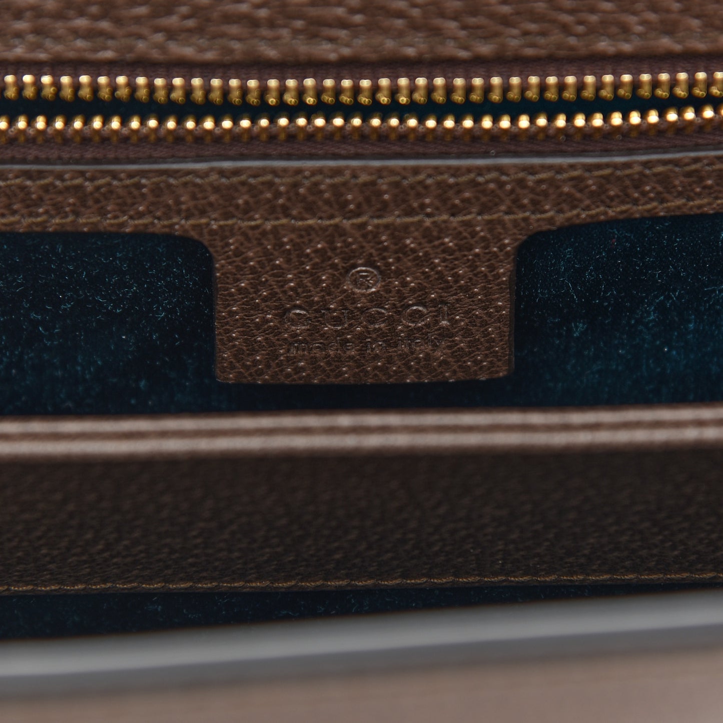 GG Supreme Monogram Web Medium Ophidia Chain Shoulder Bag Brown