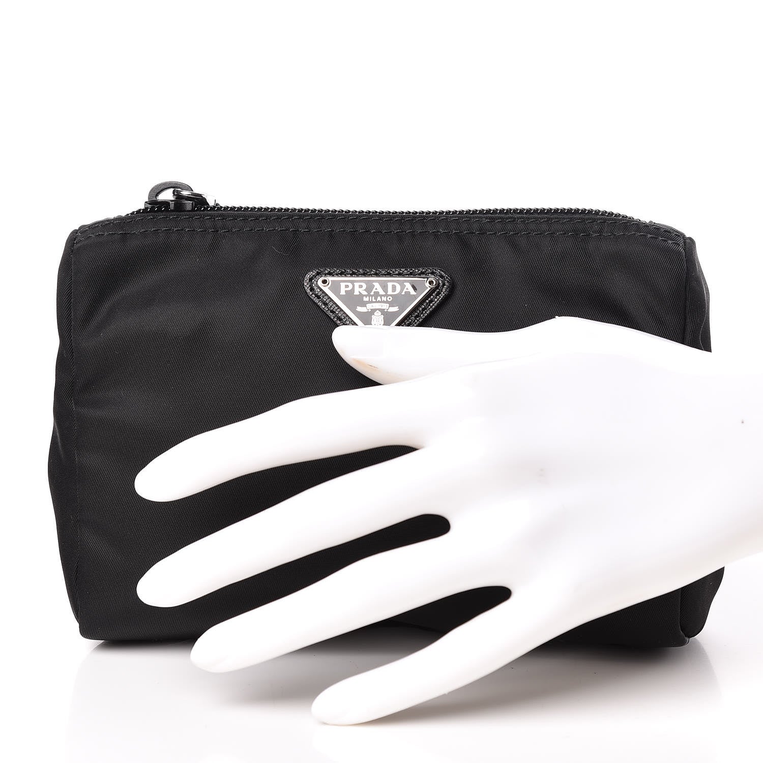 Prada Nylon Vela Cosmetic Pouch Black 3 of 12
