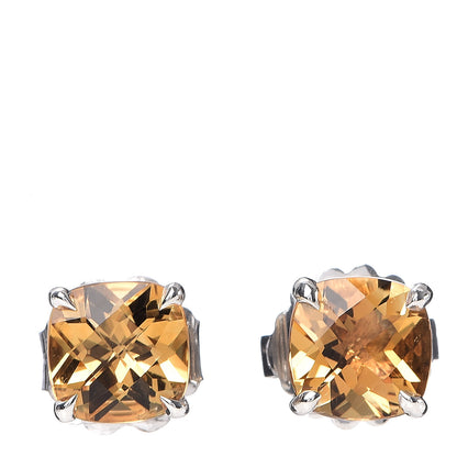 Tiffany Sterling Silver Citrine Sparklers Earrings 1 of 5
