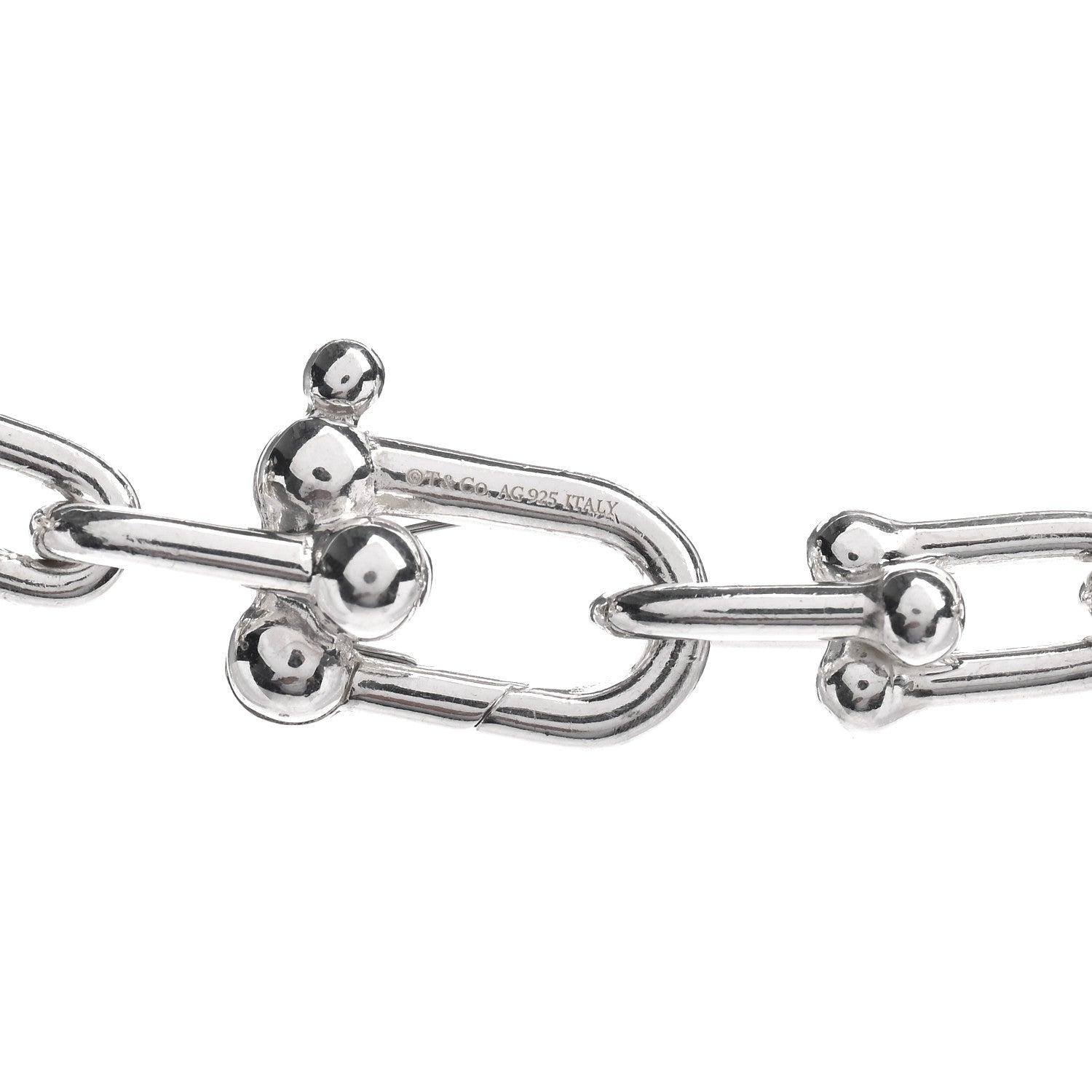 Tiffany Sterling Silver Medium HardWear Link Necklace 4 of 4