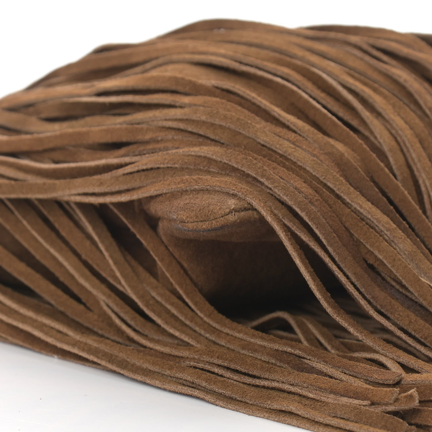 Saint Laurent Suede Calfskin Small Grace Fringed Hobo Bag Light Ocre 7 of 9