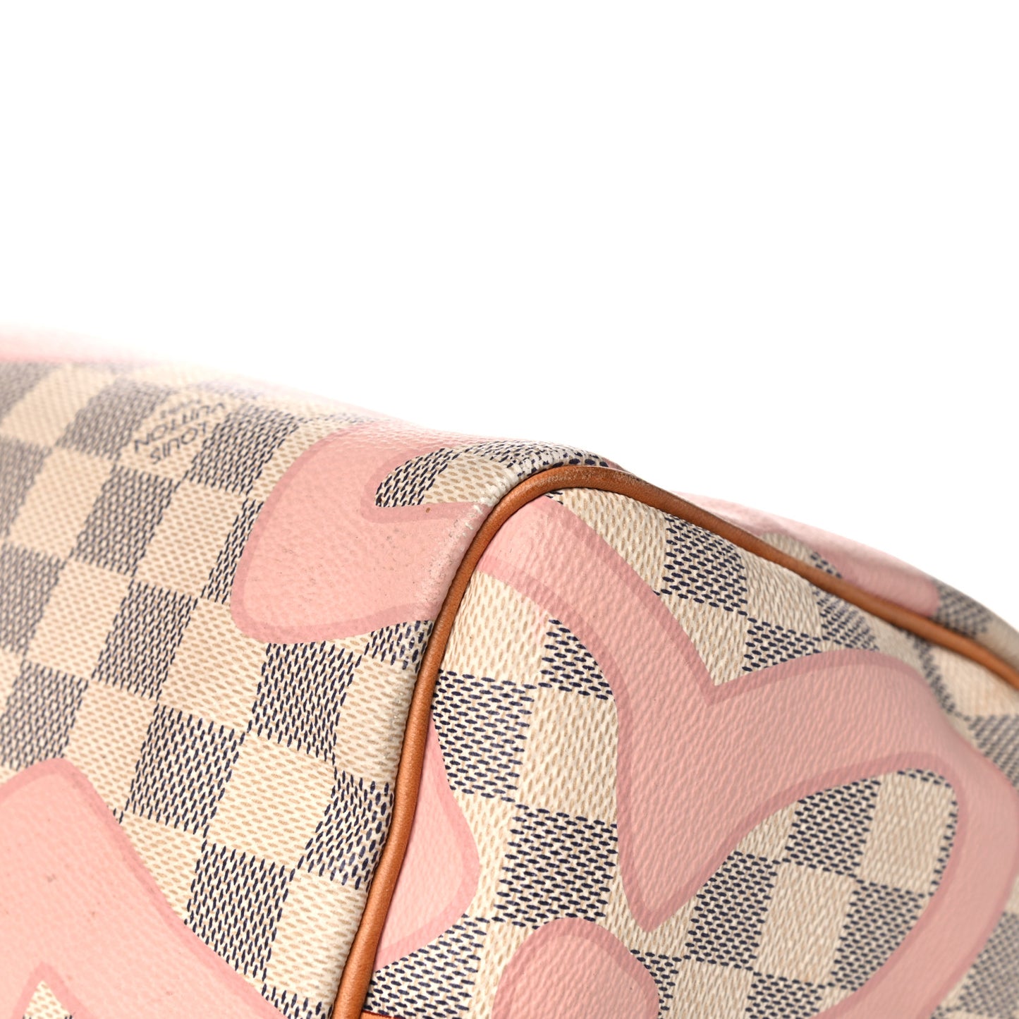 Damier Azur Tahitienne Speedy Bandouliere 30 Rose Ballerine