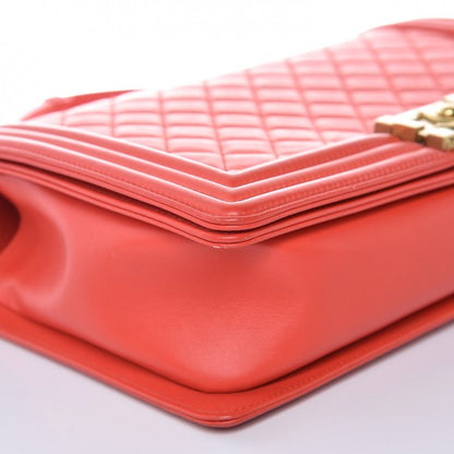 Chanel Lambskin Quilted New Medium Boy Flap Red 8 of 13