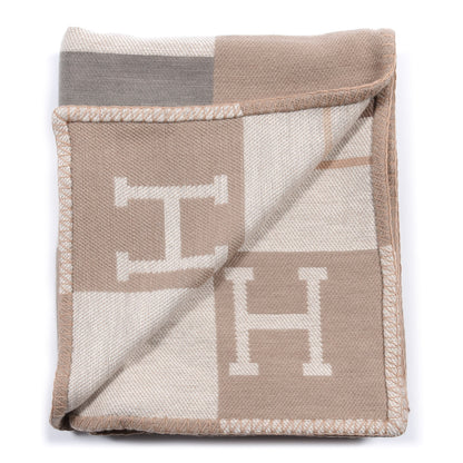 Hermes Cashmere Avalon Rocabar Blanket Naturel 3 of 4