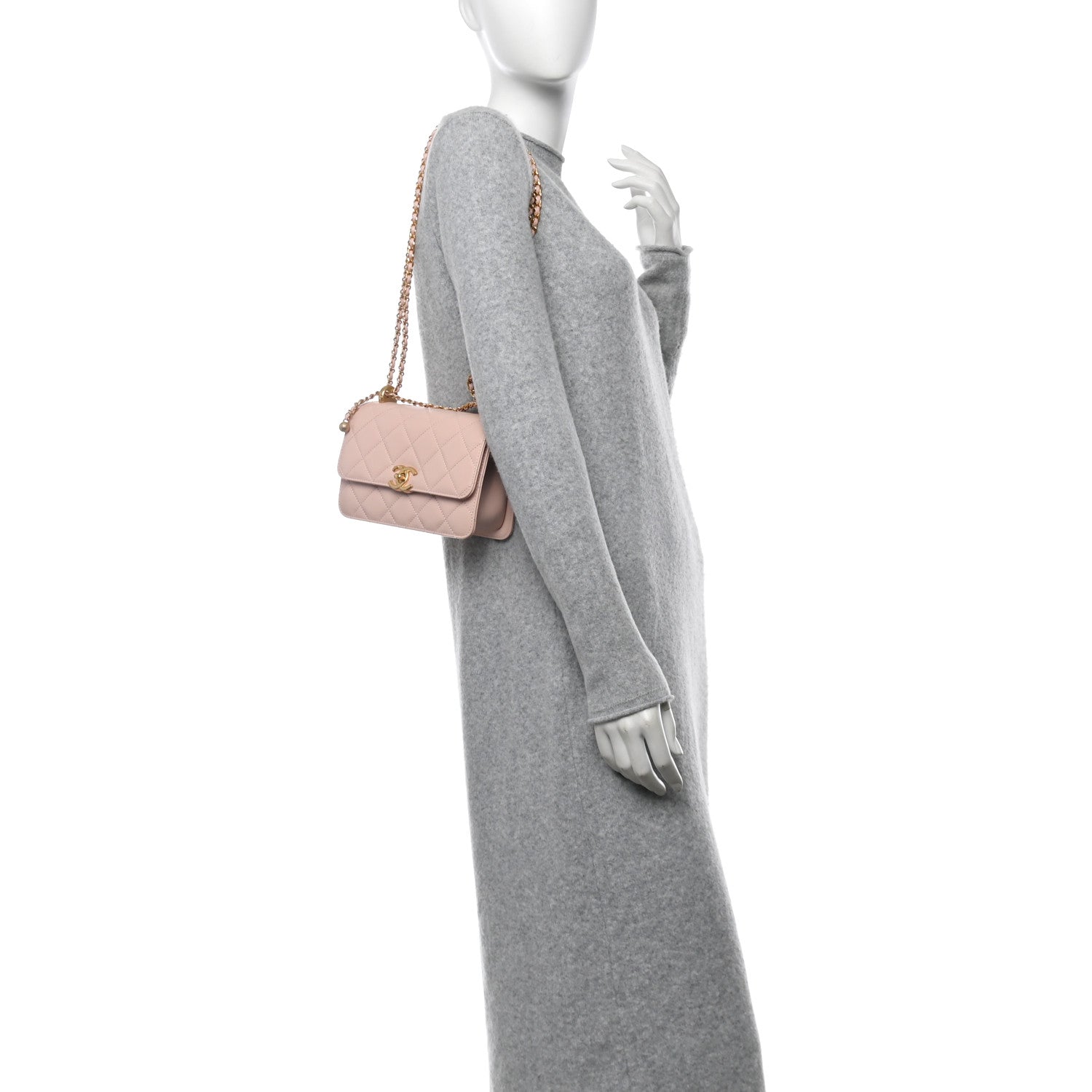 Chanel Calfskin Quilted Mini Perfect Fit Flap Light Pink 2 of 11
