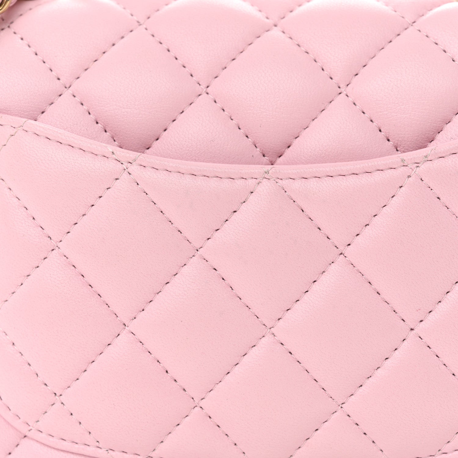 Chanel Lambskin Quilted Mini Top Handle Rectangular Flap Light Pink 11 of 13