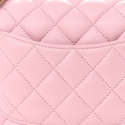 Chanel Lambskin Quilted Mini Top Handle Rectangular Flap Light Pink 11 of 13