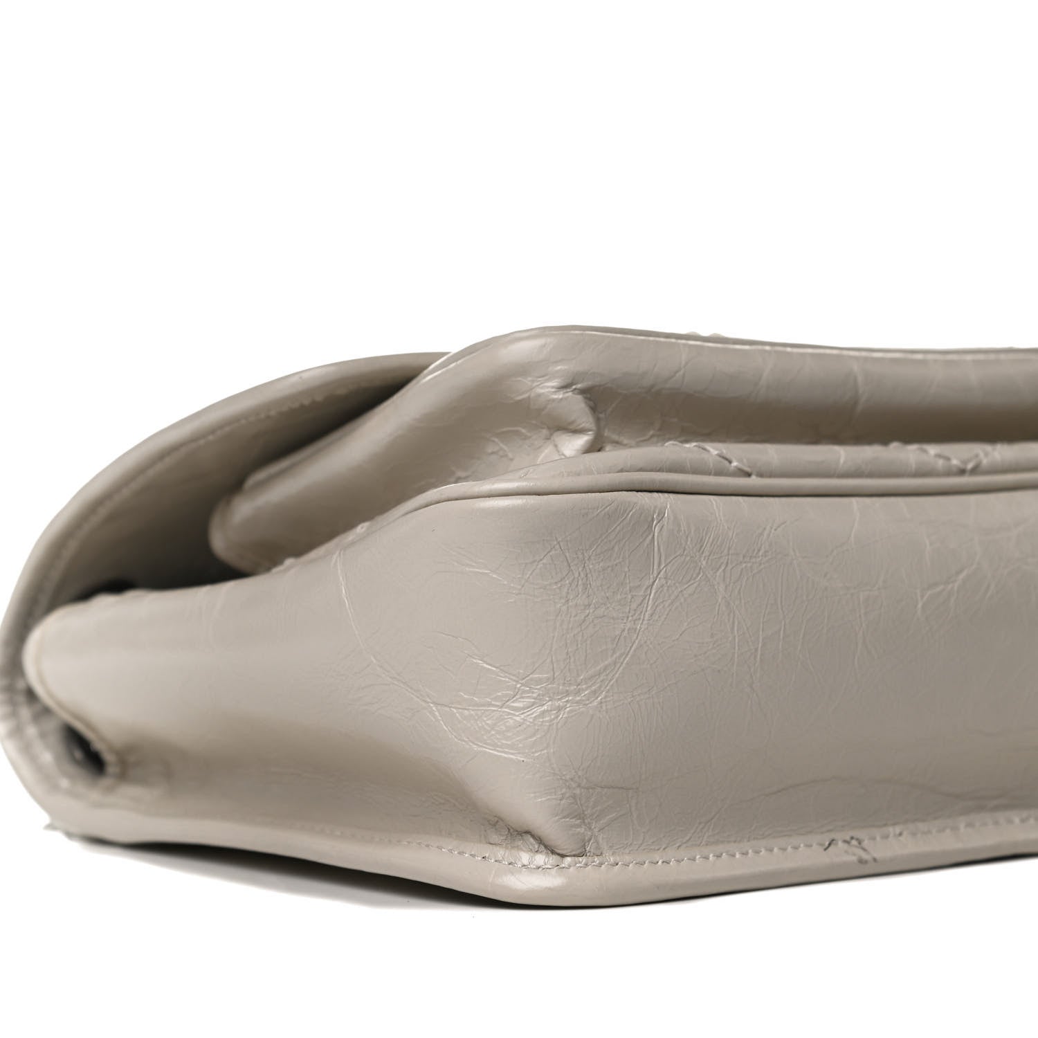Saint Laurent Crinkled Calfskin Matelasse Monogram Baby Niki Chain Satchel Crema Soft 10 of 14